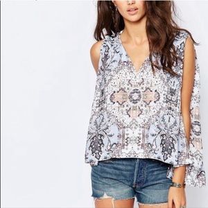 Free People | ‘Darcy’ Boho V-Neck Printed Tank Top